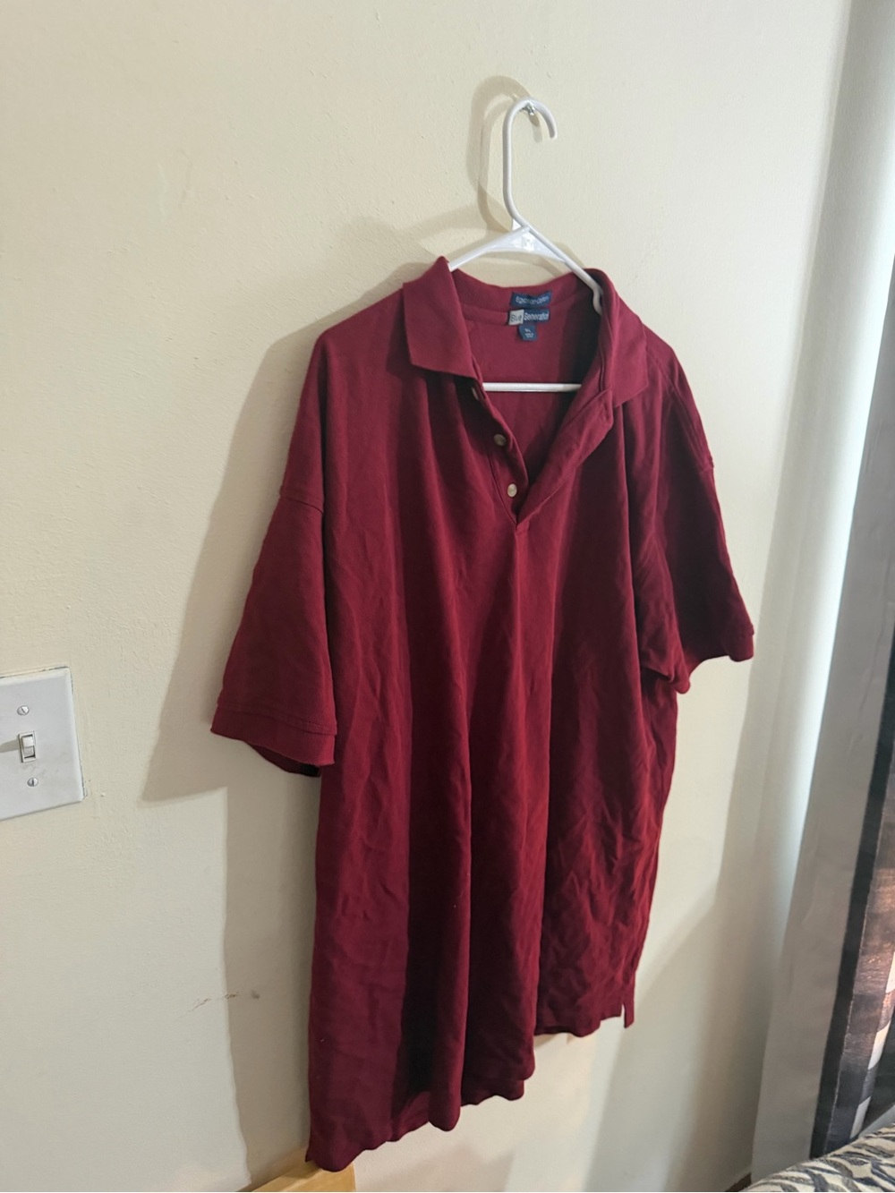Blue Generation size 3xl Egyptian Cotton Maroon Men’s Polo Shirt